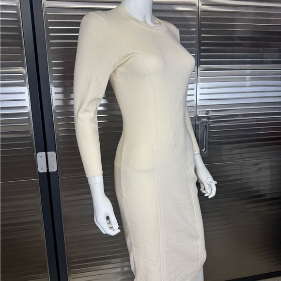 Ralph Lauren Purple Label Merino Wool Sweater Dress Cream NWT - Picture 3 of 10